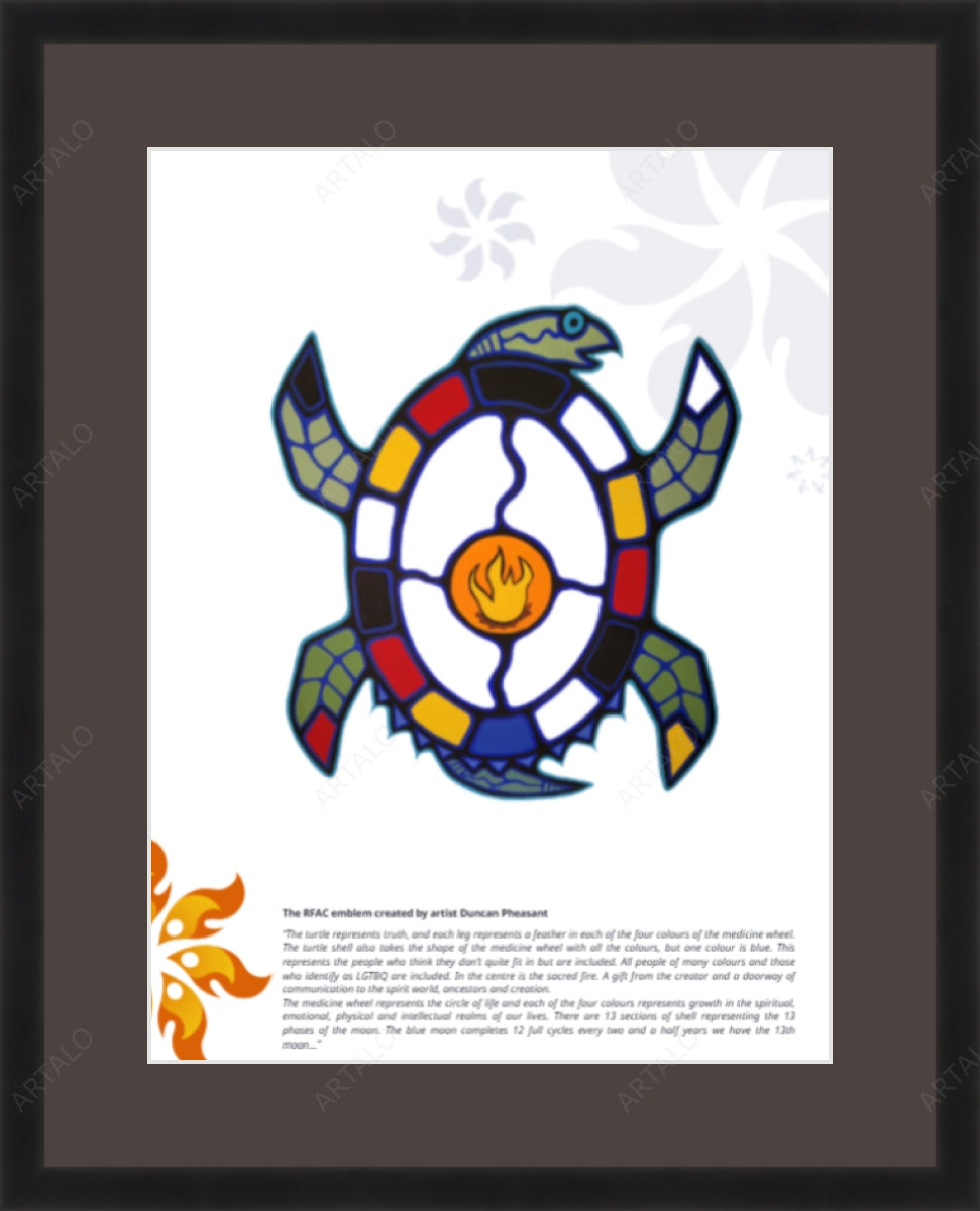 Frame, Mat and Acrylic SimulArt