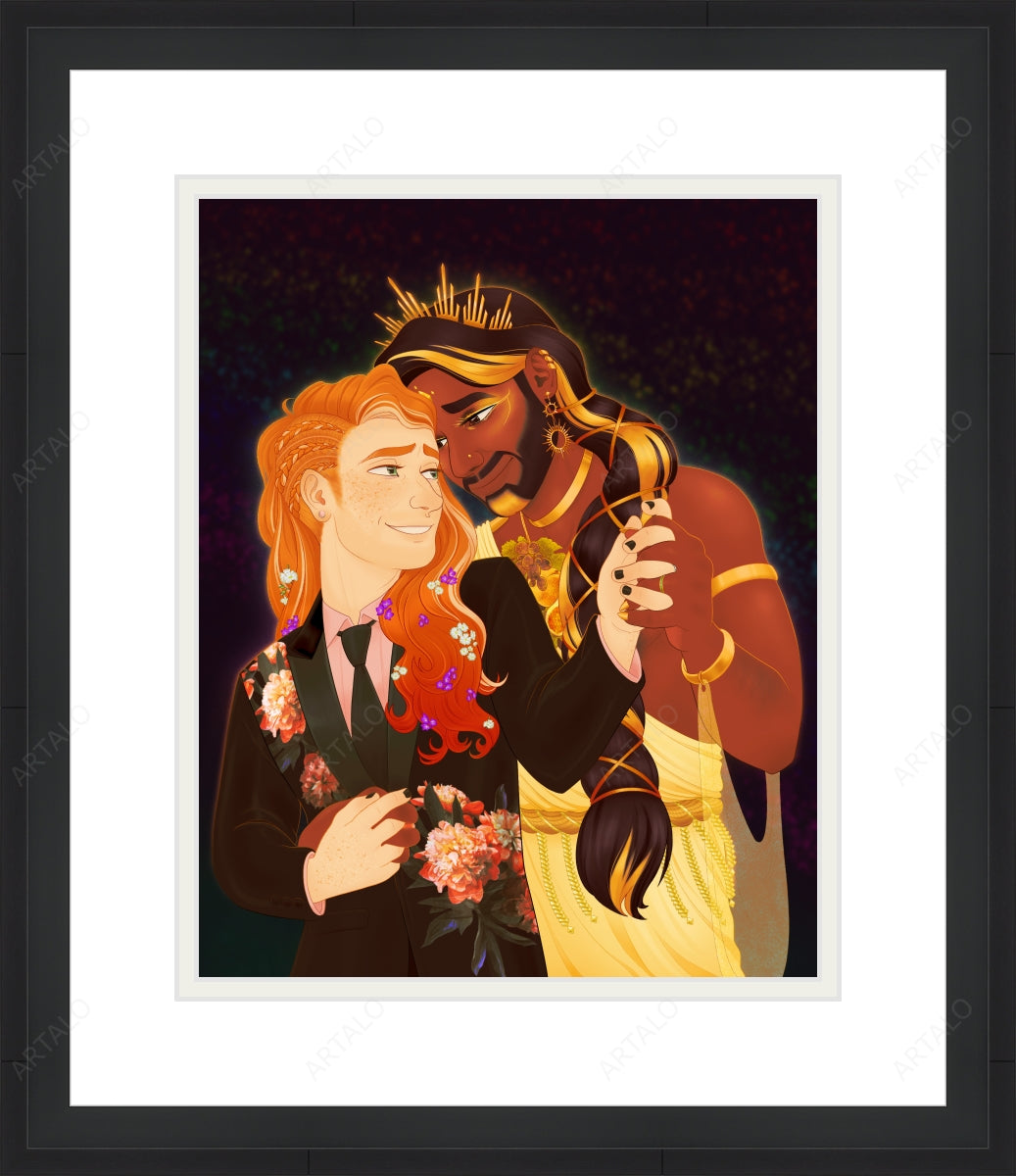 Frame, Mat and Acrylic SimulArt