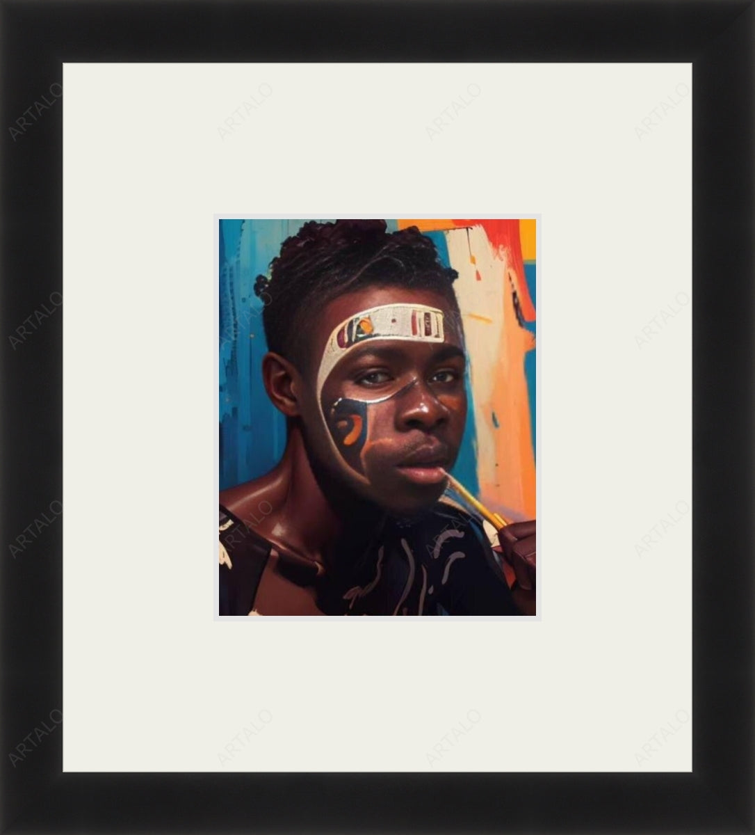 Frame, Mat and Acrylic SimulArt