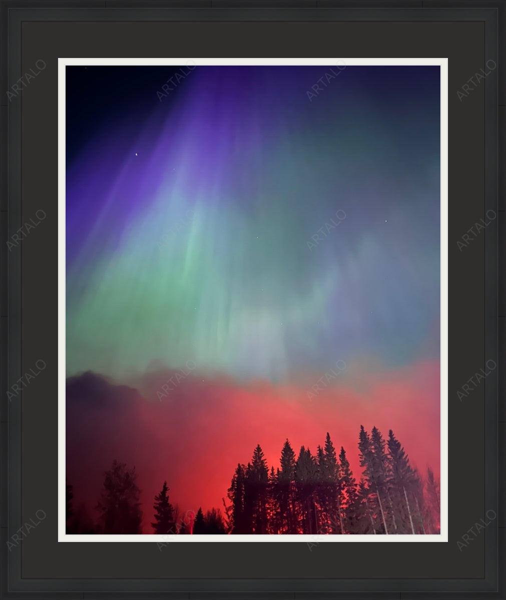 Frame, Mat and Acrylic SimulArt