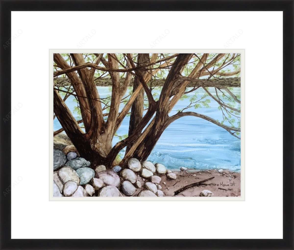 Moulure, passe-partout et acrylique SimulArt