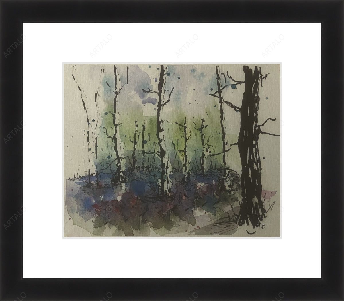 Frame, Mat and Acrylic SimulArt