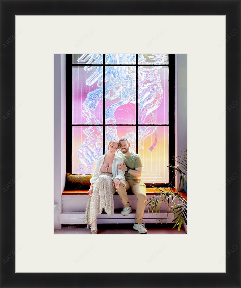 Frame, Mat and Acrylic SimulArt