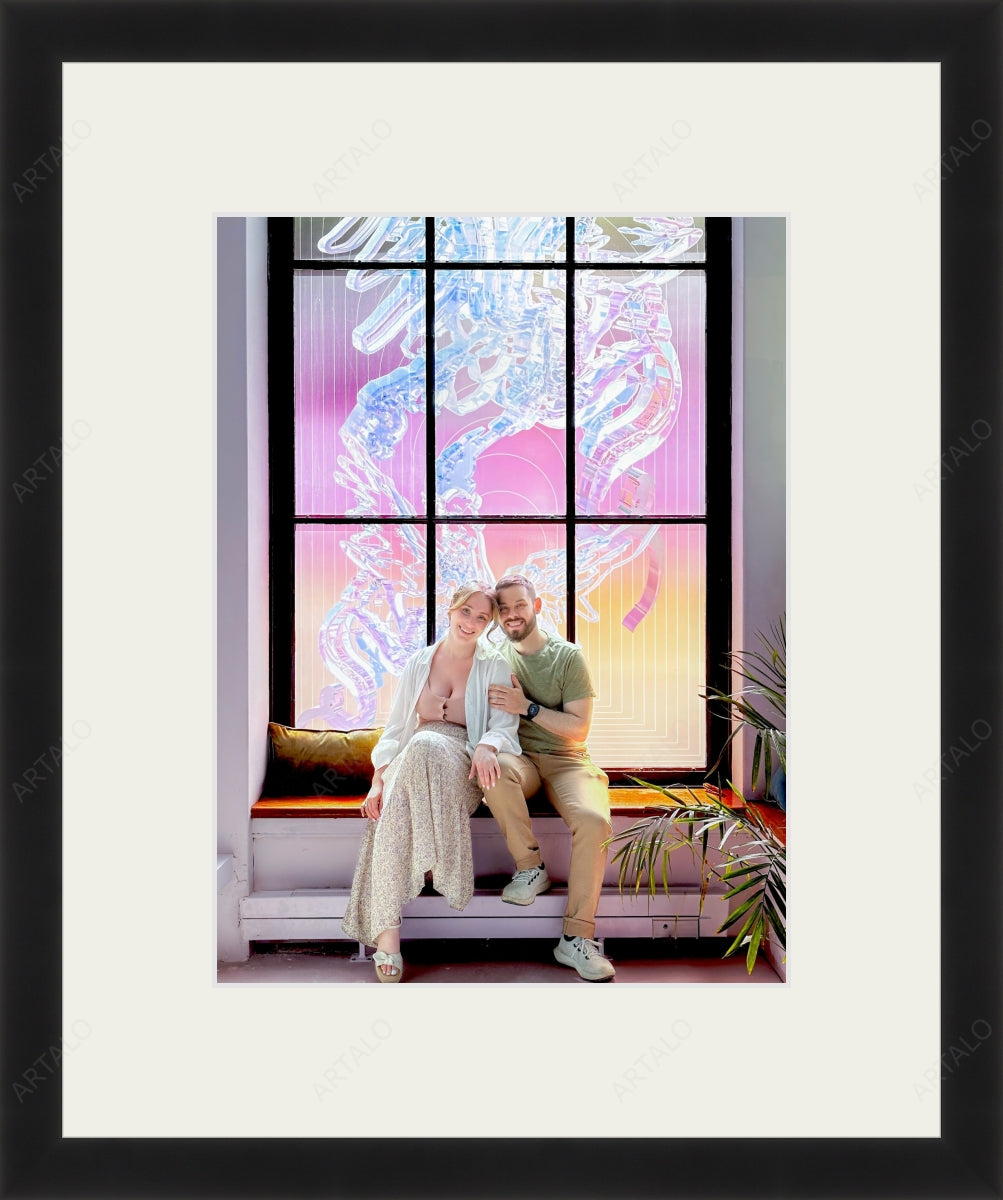 Frame, Mat and Acrylic SimulArt