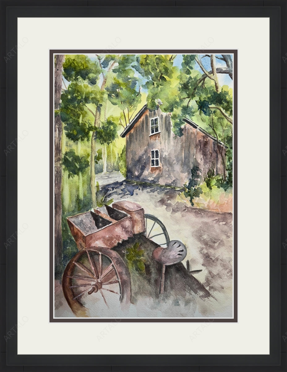 Frame, Mat and Acrylic SimulArt