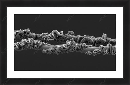 Frame, Mat and Acrylic SimulArt