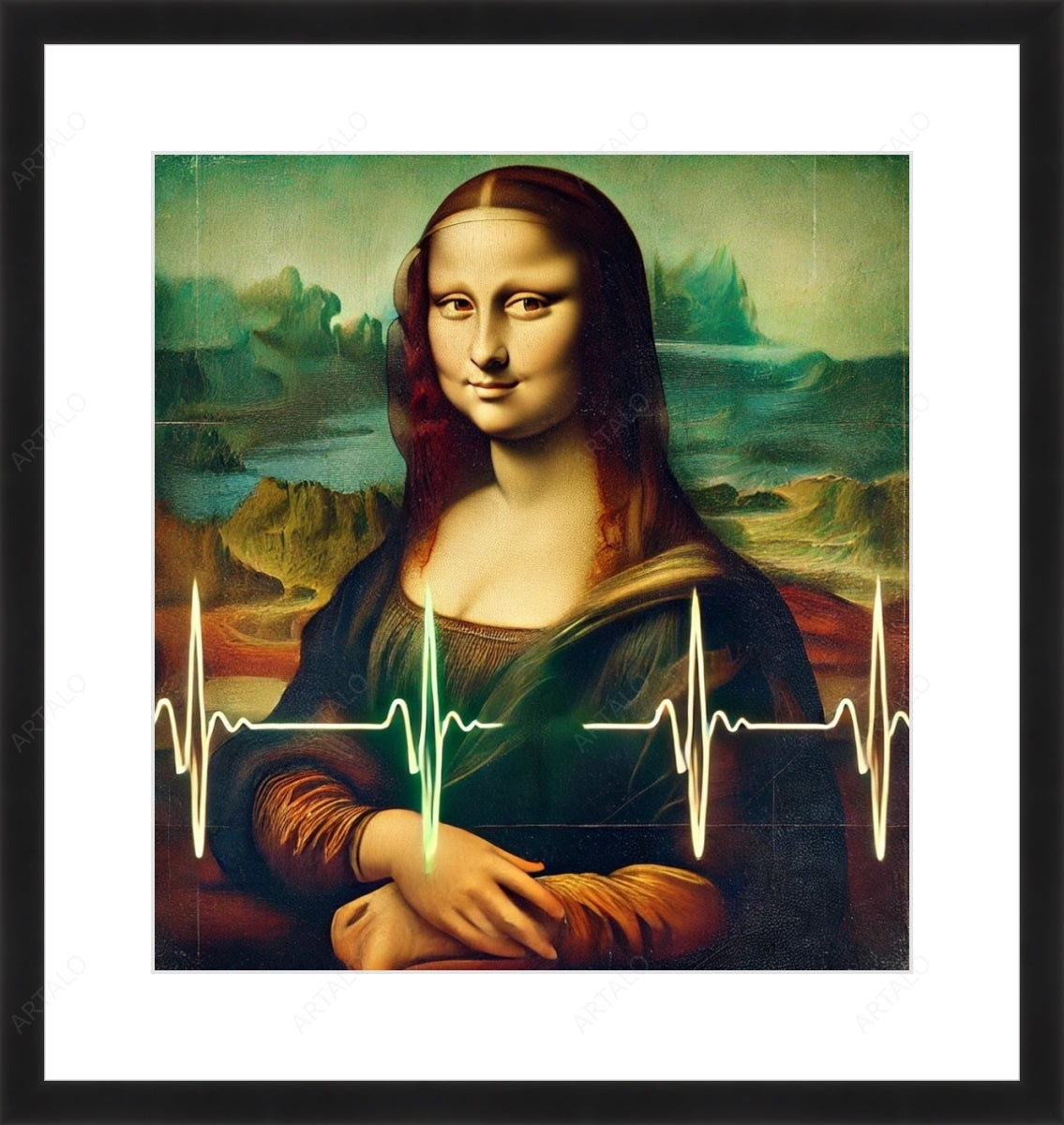 Frame, Mat and Acrylic SimulArt
