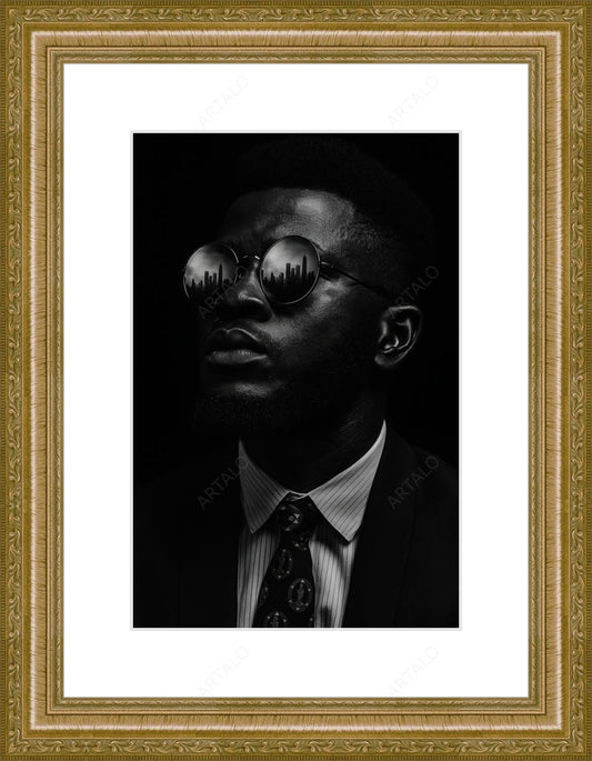 Frame, Mat and Acrylic SimulArt