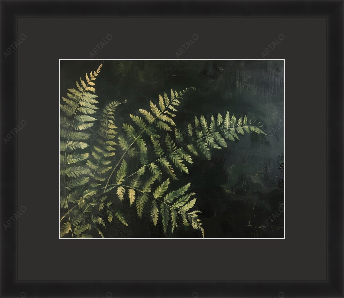 Frame, Mat and Acrylic SimulArt