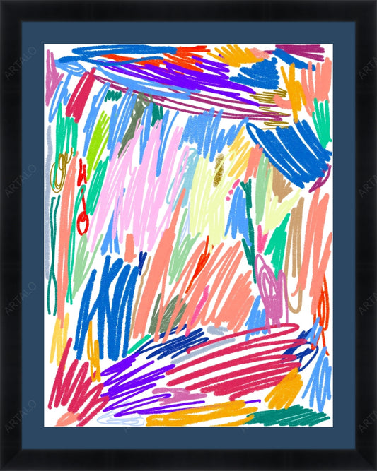 Frame, Mat and Acrylic SimulArt