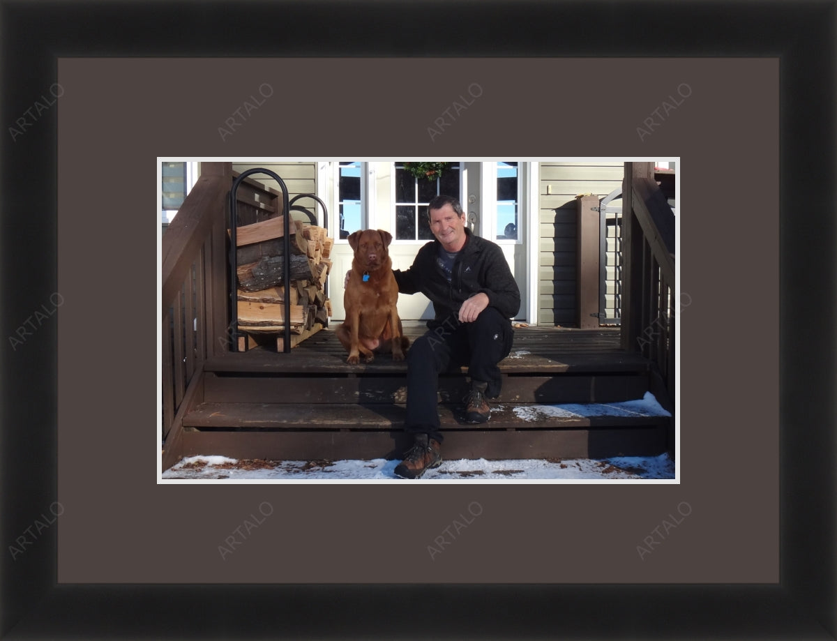 Frame, Mat and Acrylic SimulArt