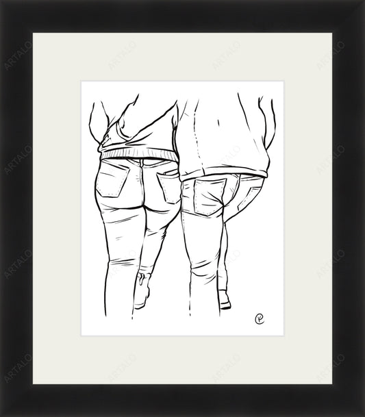 Frame, Mat and Acrylic SimulArt