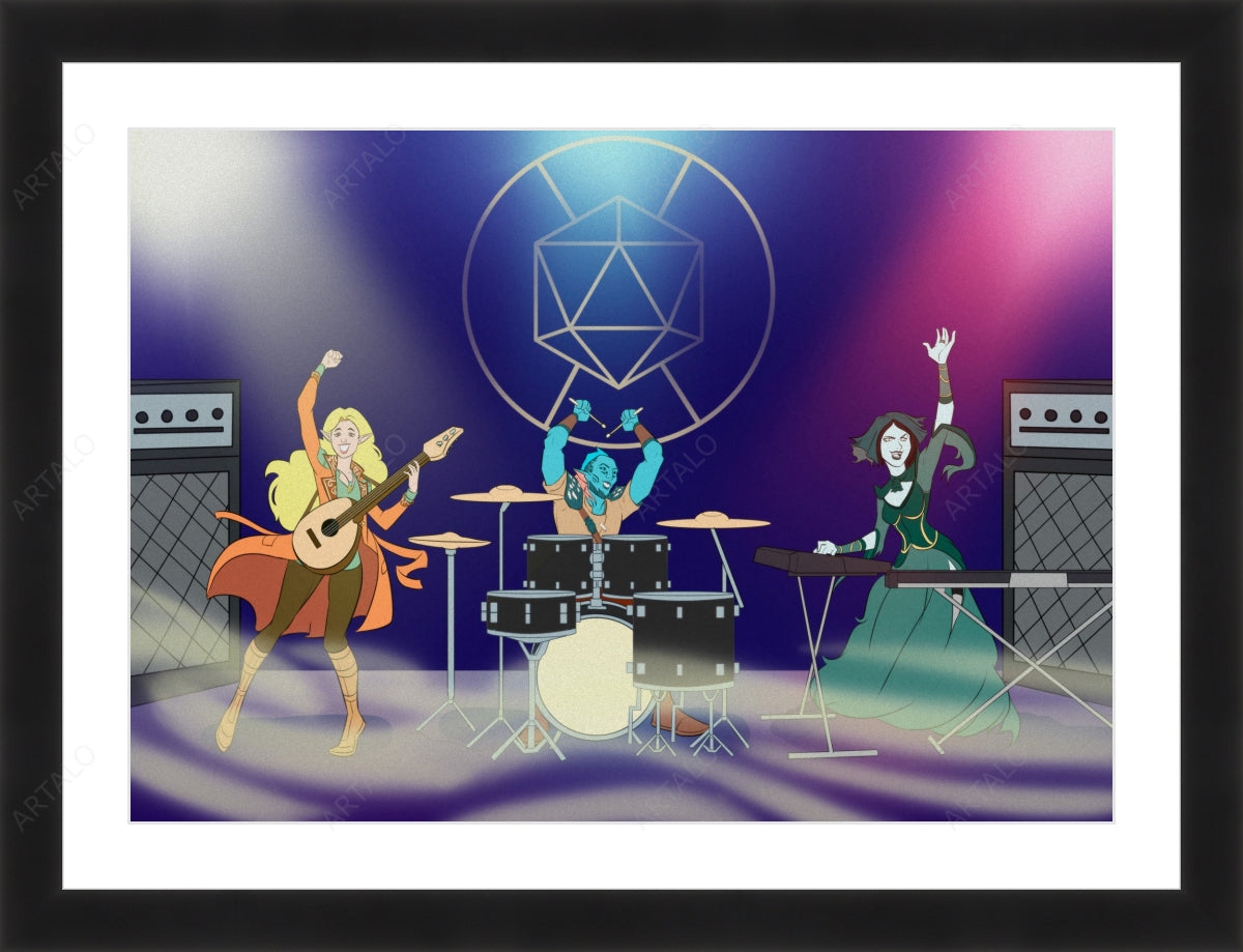 Frame, Mat and Acrylic SimulArt