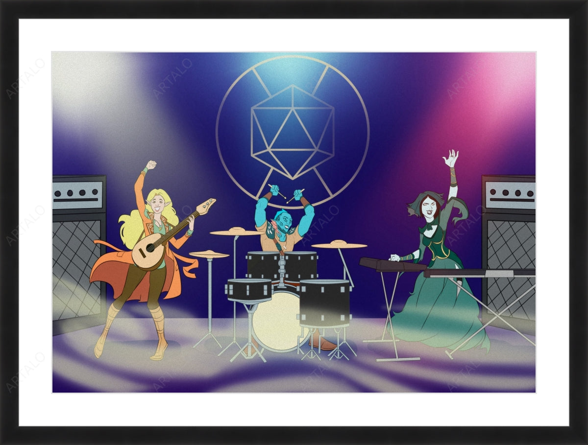 Frame, Mat and Acrylic SimulArt